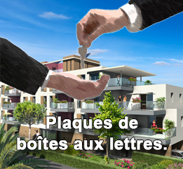 plaques boîtes aux lettres montpellier